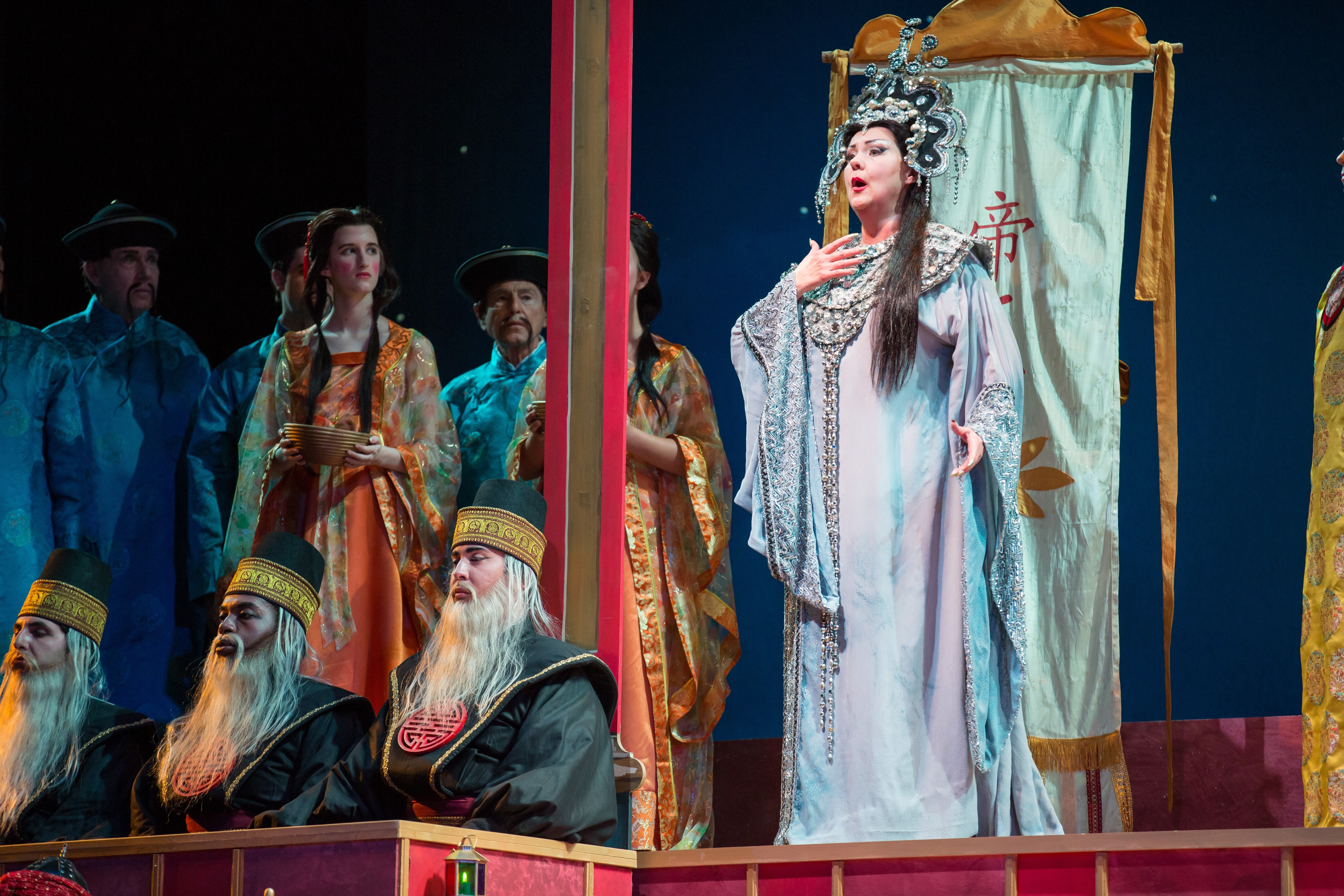 Soprano Brenda Harris as Turandot.  Photo by Rod Millington and Sarasota Opera