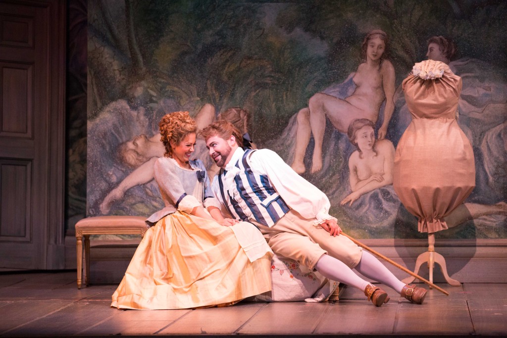 Lauren Snouffer (Susanna) and Craig Colclough (Figaro), Photo credit: Jeff Roffman
